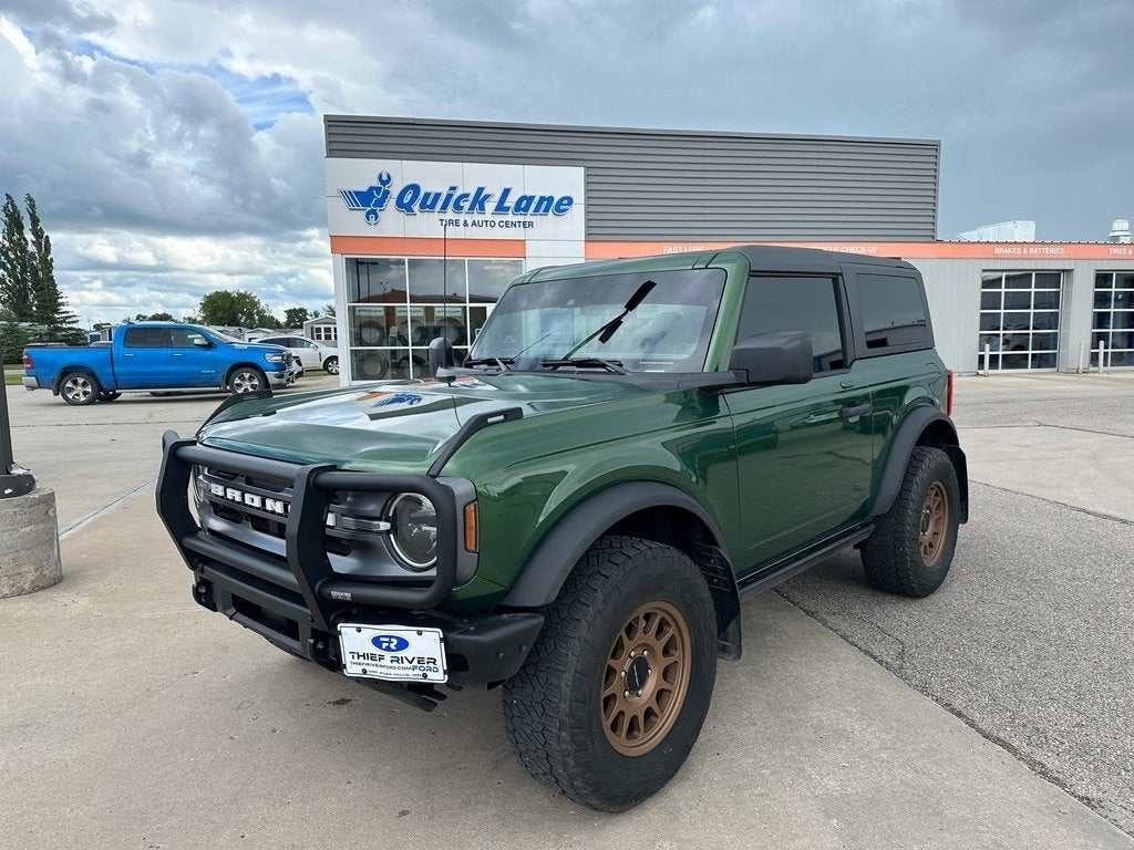 Used 2023 Ford Bronco 2-Door Big Bend with VIN 1FMDE5AP0PLB54983 for sale in Thief River Falls, Minnesota
